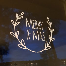 Herbruikbare raamsticker | Merry X-Mas