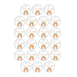 Trakteren persoonlijke stickers | Regenboog
