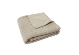 Jollein - Ledikant deken 100x150 | Velvet pure knit - Nougat