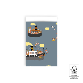 Cadeauzakjes | Sint pakjesboot 5 stuks (12x19 cm)