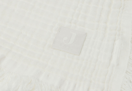 Jollein - Wieg deken 75x100cm | Muslin fringe ivory