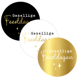 Sticker | Gezellige feestdagen mix (9 stuks)