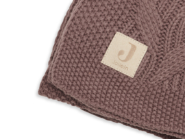 Jollein - Ledikant deken 100x150cm | Spring knit chestnut
