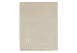 Jollein - Wieg deken 75x100 | Velvet pure knit - Nougat