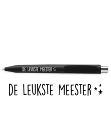 Pen - De leukste meester (zwart)