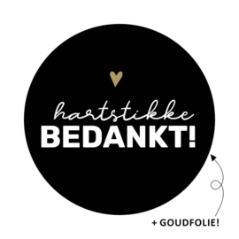 Sticker | Hartstikke bedankt (10 stuks)