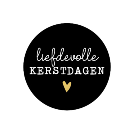 Sticker | Liefdevolle kerstdagen (10 stuks)