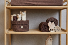 Jollein - Ledikant deken 100x150cm | Spring knit chestnut