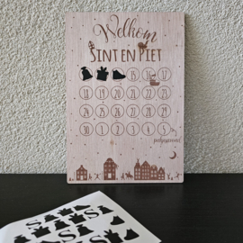 Aftelkalender - Met stickers