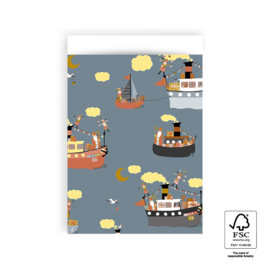 Cadeauzakjes | Sint pakjesboot 5 stuks (17x25 cm)