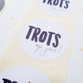 Sticker | Trots op jou (10 stuks)