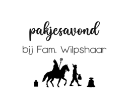 Cadeauzak Sinterklaas XL  | Zwart - Pakjesavond
