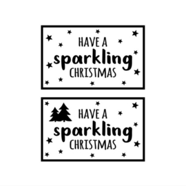 DIY stickers | Have a sparkling christmas