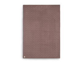 Jollein - Ledikant deken 100x150cm | Spring knit chestnut