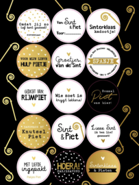 Sticker | Sinterklaas goudfolie - Stickervel A5
