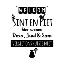 Raamstickers sint & piet