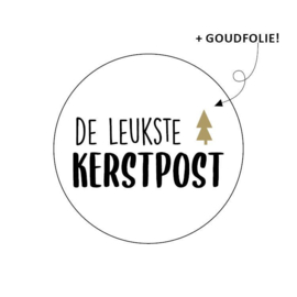 Sticker | De leukste kerstpost (10 stuks)