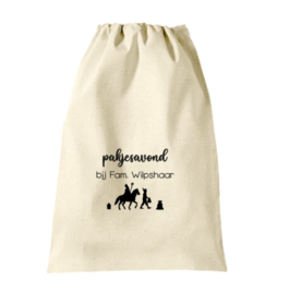Cadeauzak Sinterklaas XL  | Ecru - Pakjesavond