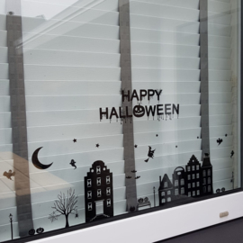 Herbruikbare raamstickers | Happy Halloween