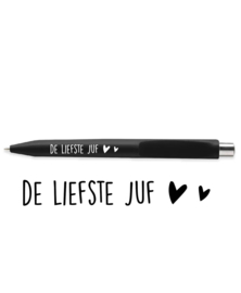 Pen - De liefste juf (zwart)