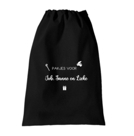 Cadeauzak Sinterklaas XL  | Zwart - Pakjes voor...