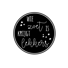 DIY stickers | Wie zoet is