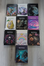 Notitieboek, A5 formaat, dubbelzijdig gelinieerd