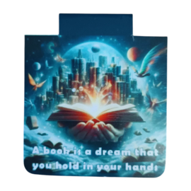 Magnetische bladwijzer "A book is a dream that you hold in your hands"
