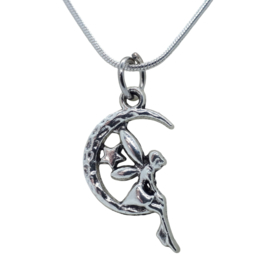 Elfje ketting zilverkleurig