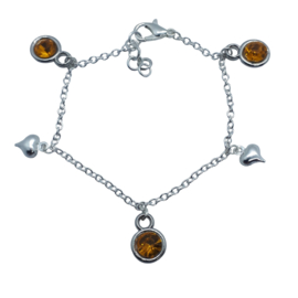 Kinderbedelarmbandje met hartjes