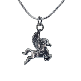 Pegasus ketting zilverkleurig