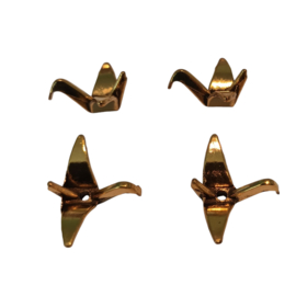Origami kraanvogel bedel goud (10 stuks)