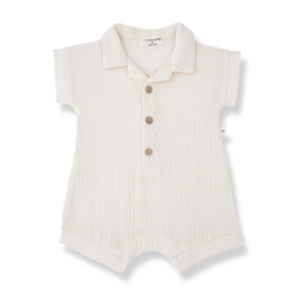 1+ in the family  | plain muslin bodysuit