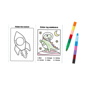 Ooly | mini traveler coloring & activity kit