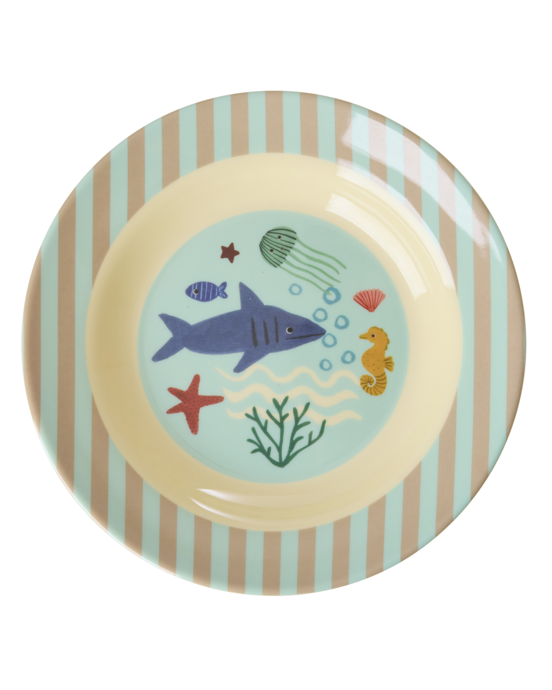 RICE | Small Kids Bowl - Blue - Ocean Print