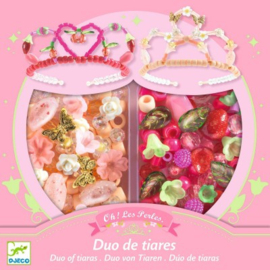 Djeco | duo tiara's maken roze
