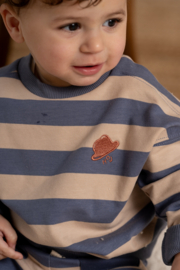 House of Jamie | baby boys sweater chalk blue stripes