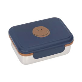 Lässig | broodtrommel little gang smile navy steanless steel