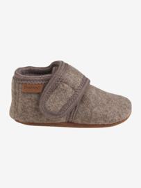 Enfant | baby wool slofjes walnut