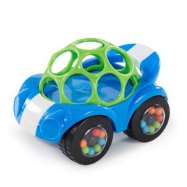 Oball | Rattle n roll buggy toy blue