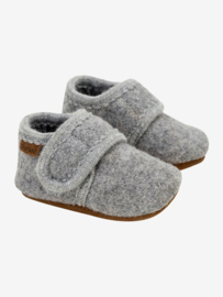 Enfant | baby wool slofjes grey melange