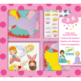 Djeco | create met stickers prinsessen