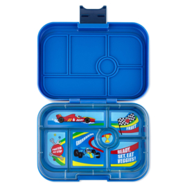 Yumbox | panino broodtrommel 6 - vaks  - Surf  Blue - Race cars tray