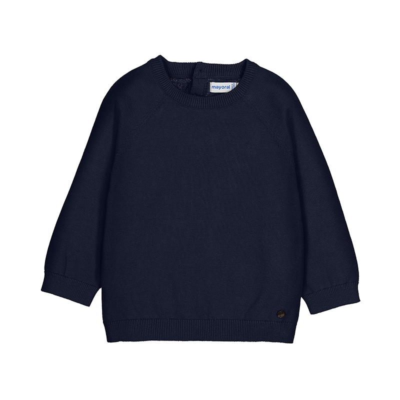 Mayoral | basic cotton jumper donkerblauw