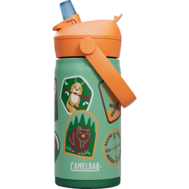 Camelbak | Thrive Flip Straw Kids RVS 0,35L camp badges