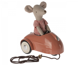 Maileg | mouse car coral