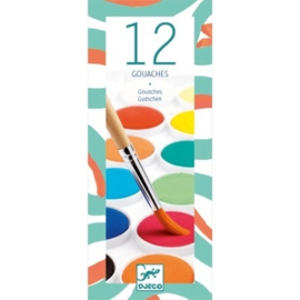 Djeco | verf 12 color cakes