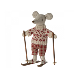 Maileg | winter mouse with ski set, mum