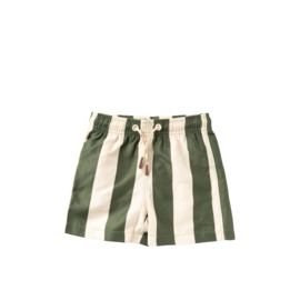Salted Stories | wide stripe swim shorts