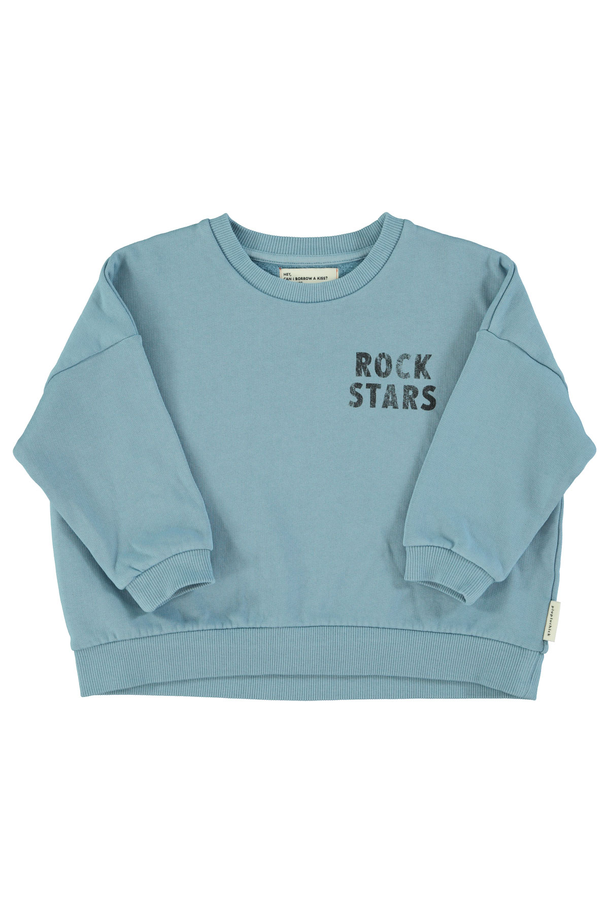 Piupiuchick | Sweatshirt | Blue w/ "rock stars" print
